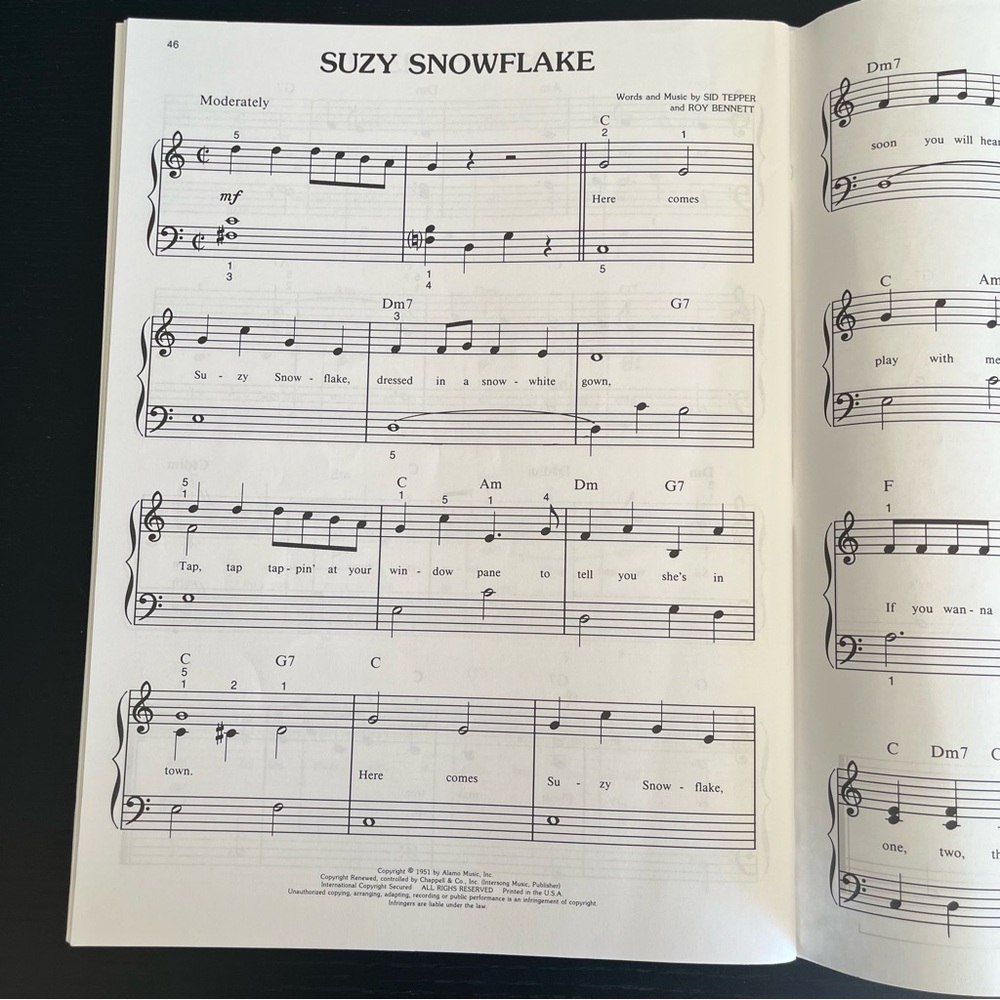 Big Note Easy Piano Merry Christmas Book Bill Boyd Hal Leonard 1987 Sheet Music - Picture 15 of 16